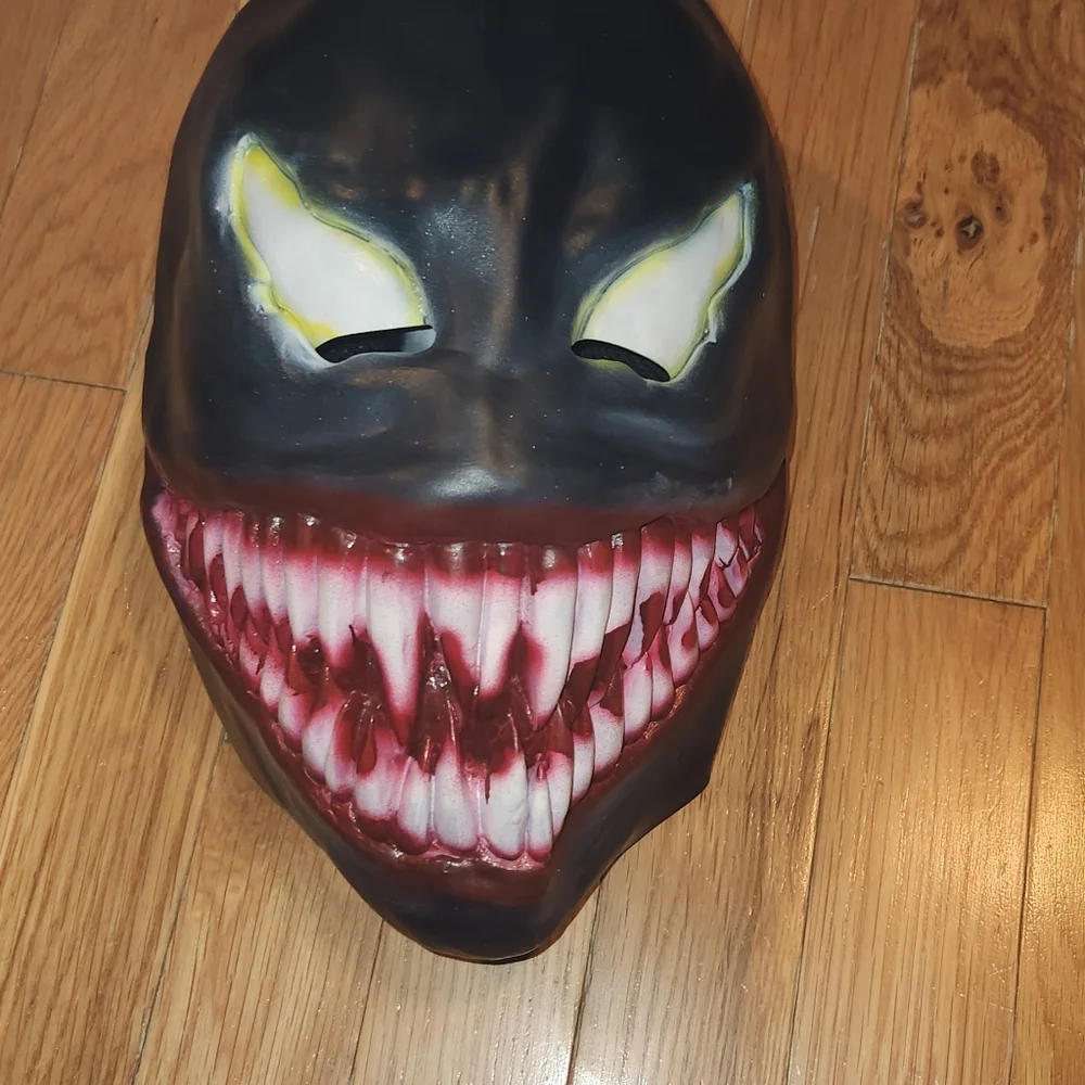 VENOM MASK ADULT UNISEX WILD FREAKY LOOKING SOFT COSPLAY DRESS UP COSTUME OSFM